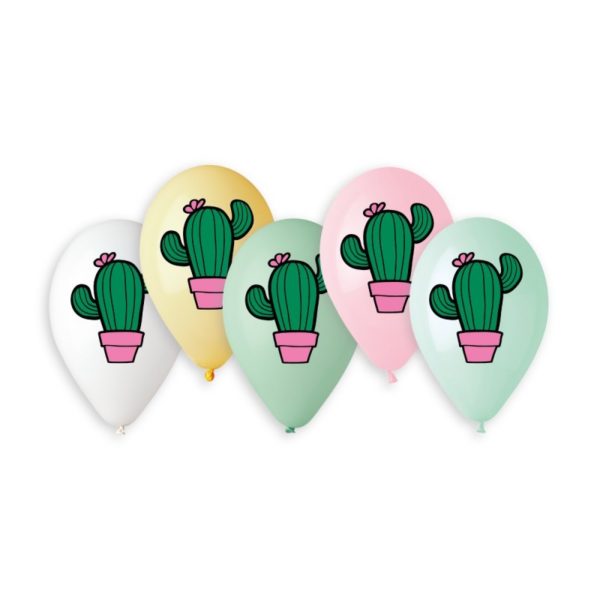 Globo Impreso Cactus 13" Multicolor