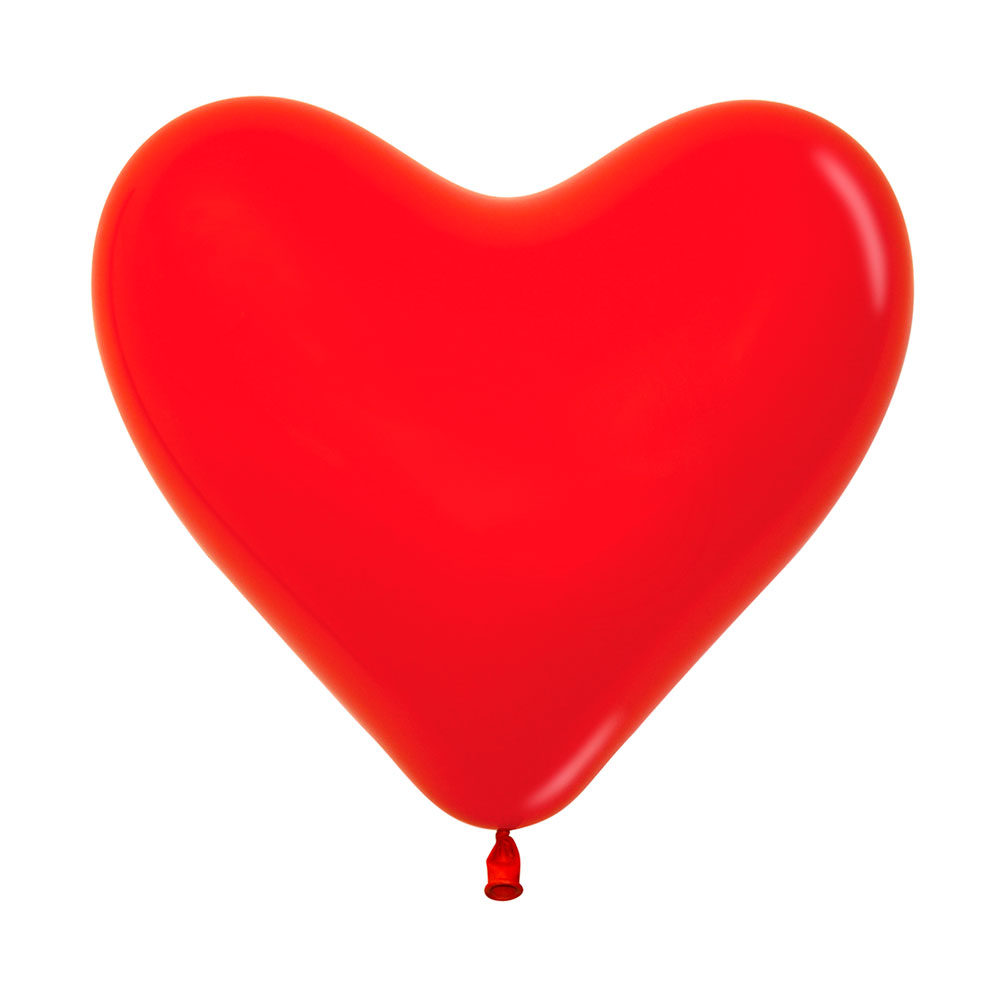 Globos transparentes latex corazones rojos