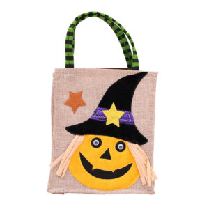 Bolso de yute halloween personajes para recolectar dulces