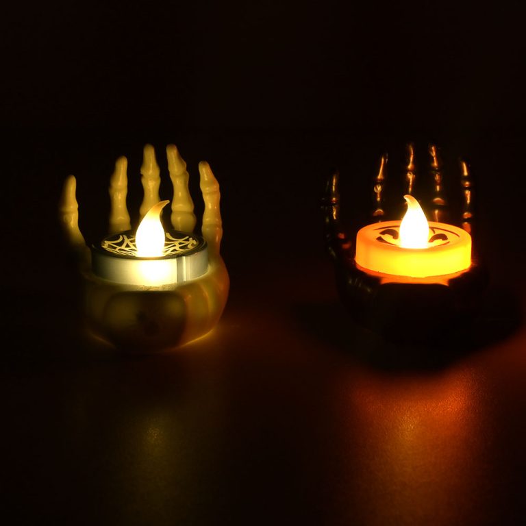 Velas Led Esqueleto para Halloween